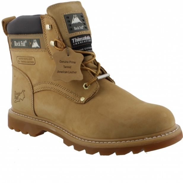 Rockfall Spar Mid Cut Leather Boot RF800 Honey